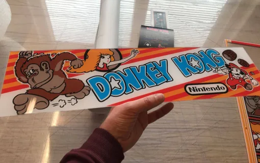 Alternative view of Donkey Kong Marquee