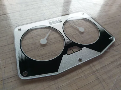 Alternative view of Super Hang-On speedometer