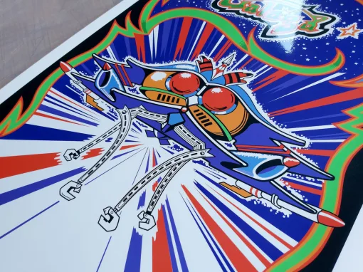 Alternative view of Galaga Side Art