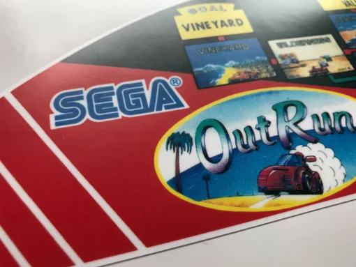 Alternative view of Outrun Map Sticker