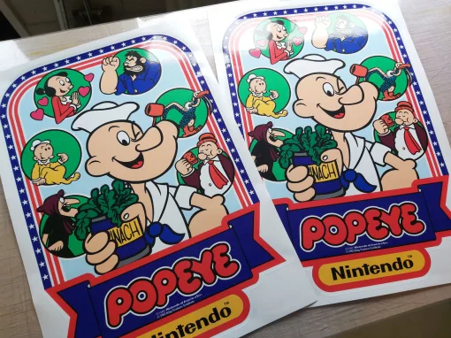 Alternative view of Popeye Side Art