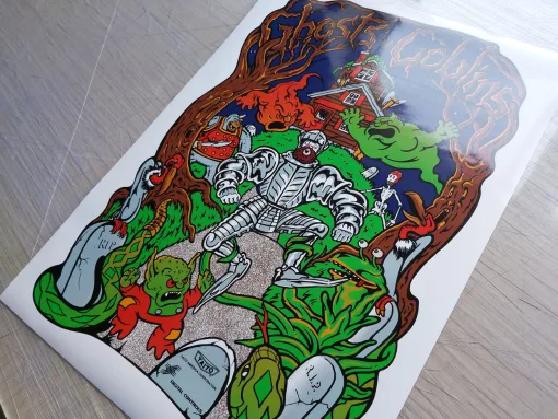 Alternative view of Ghosts 'n Goblins Side Art
