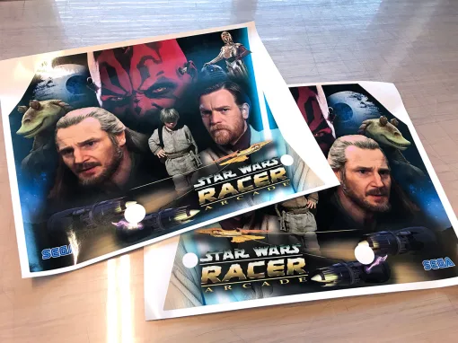 Alternative view of Star Wars Racer Arcade Side Art (Custom design)