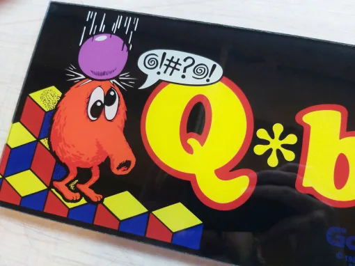 Alternative view of Q*Bert Marquee