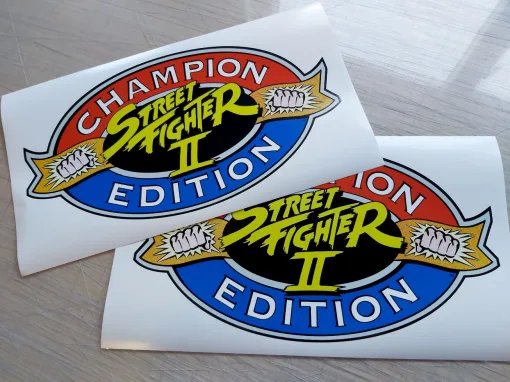 Alternative view of Street Fighter II Championship Edition side art