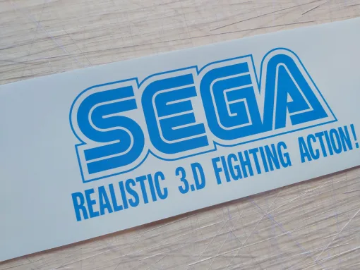 Alternative view of Sega Virtua Fighter Front Panel Sticker