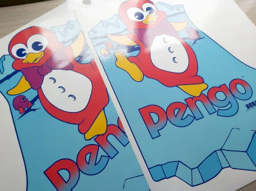 Alternative view of Pengo Side art