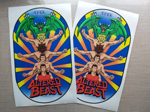 Alternative view of Altered Beast Side Art