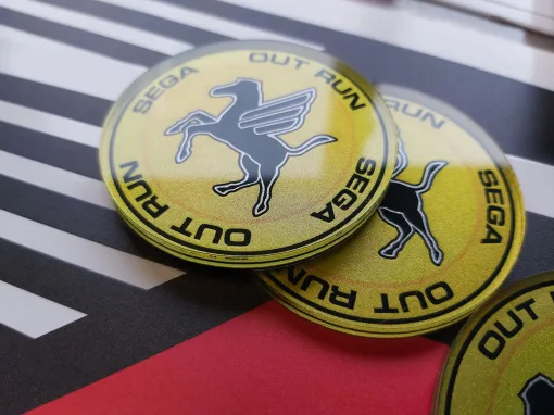 Alternative view of Outrun Steering Wheel Emblem