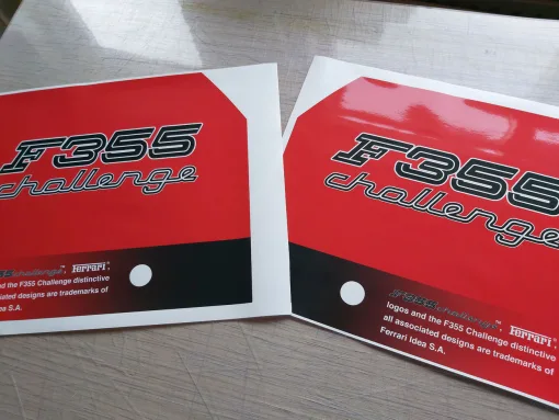 Alternative view of F355 Challenge Side Art
