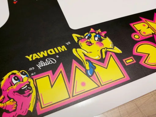 Alternative view of Ms. Pac-Man Cocktail Glass Underlay