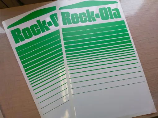 Alternative view of Nibbler Rock-Ola Side Art