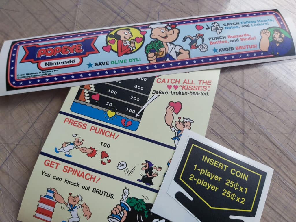 Zaccaria Coin Door Sticker - Arcade Art Repro