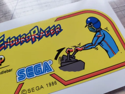 Alternative view of Enduro Racer Dashboard Decal
