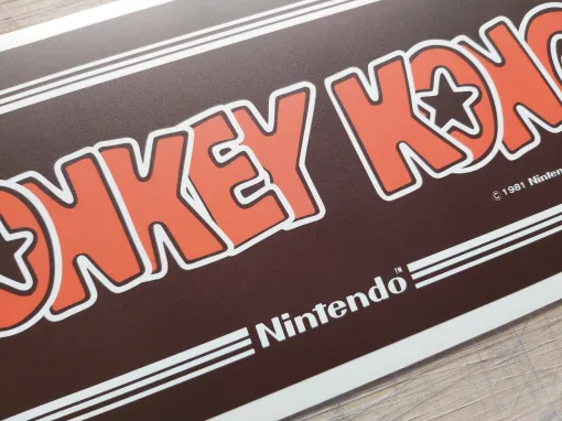Alternative view of Donkey Kong Cabaret Marquee decal