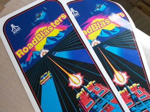 Alternative view of RoadBlasters Cockpit Back Panel decal