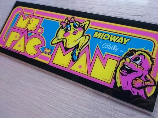 Alternative view of Ms. Pac-Man Marquee