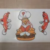 Burgertime Front Panel Art - Only character decals