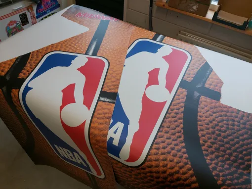 Alternative view of NBA Jam Side Art