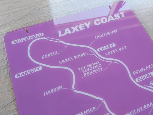 Alternative view of Manx TT Course Map
