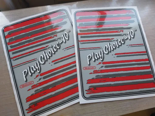 Alternative view of PlayChoice-10 Side Art