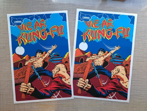 Yie Ar Kung-Fu Side Art - Arcade Art Repro