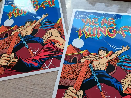 Alternative view of Yie Ar Kung-Fu Side Art
