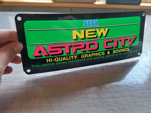 Alternative view of Sega New Astro City Marquee Billboard Lower