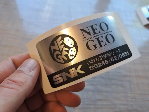 Alternative view of Neo 25 Metallic Phone number decal