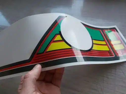 Alternative view of Outrun Cabaret Dash decal