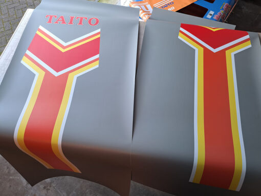 Double Dragon Taito Side Art (Red Orange Yellow)