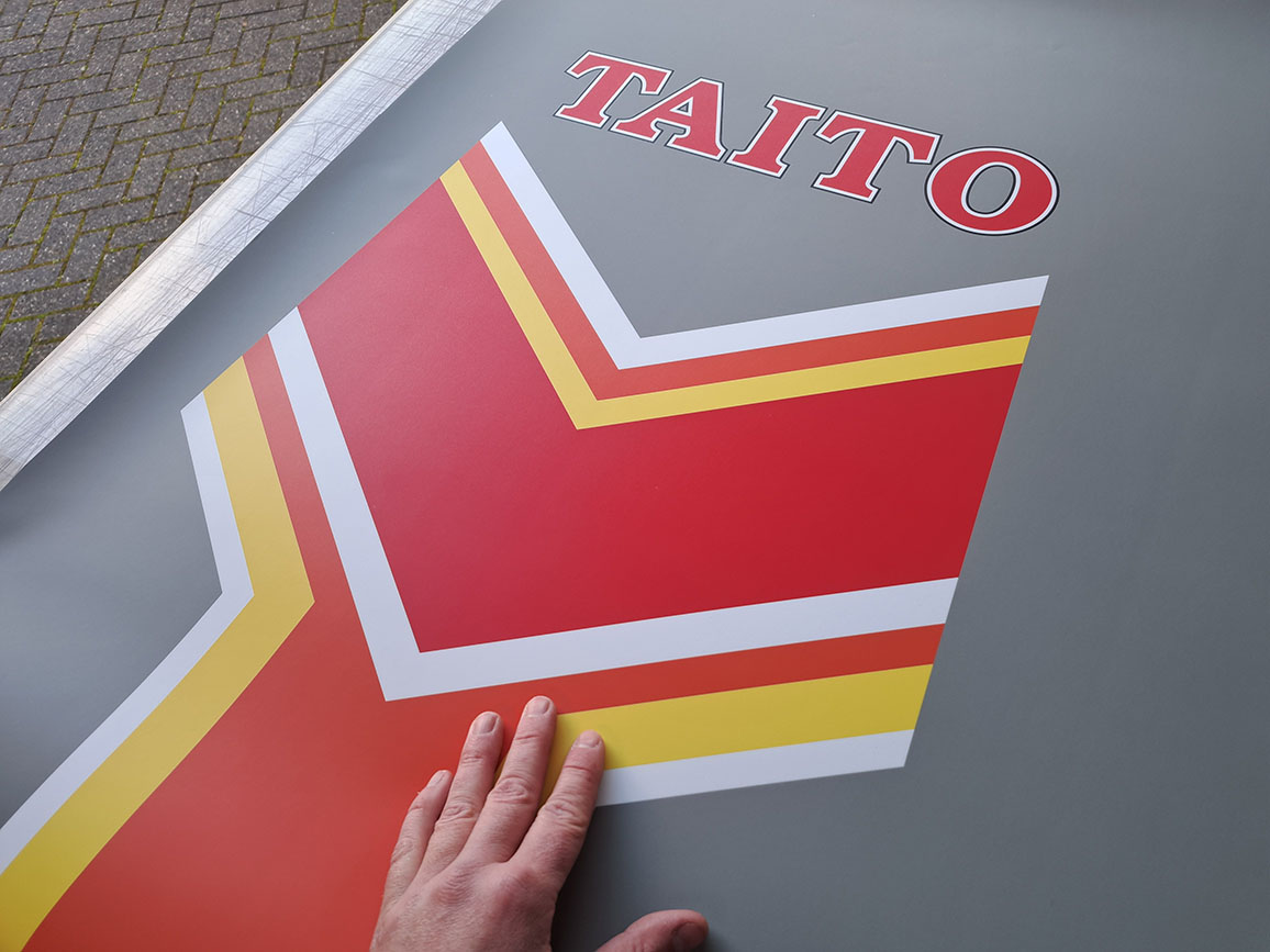 Double Dragon Taito Side Art (Red Orange Yellow) - Image 4