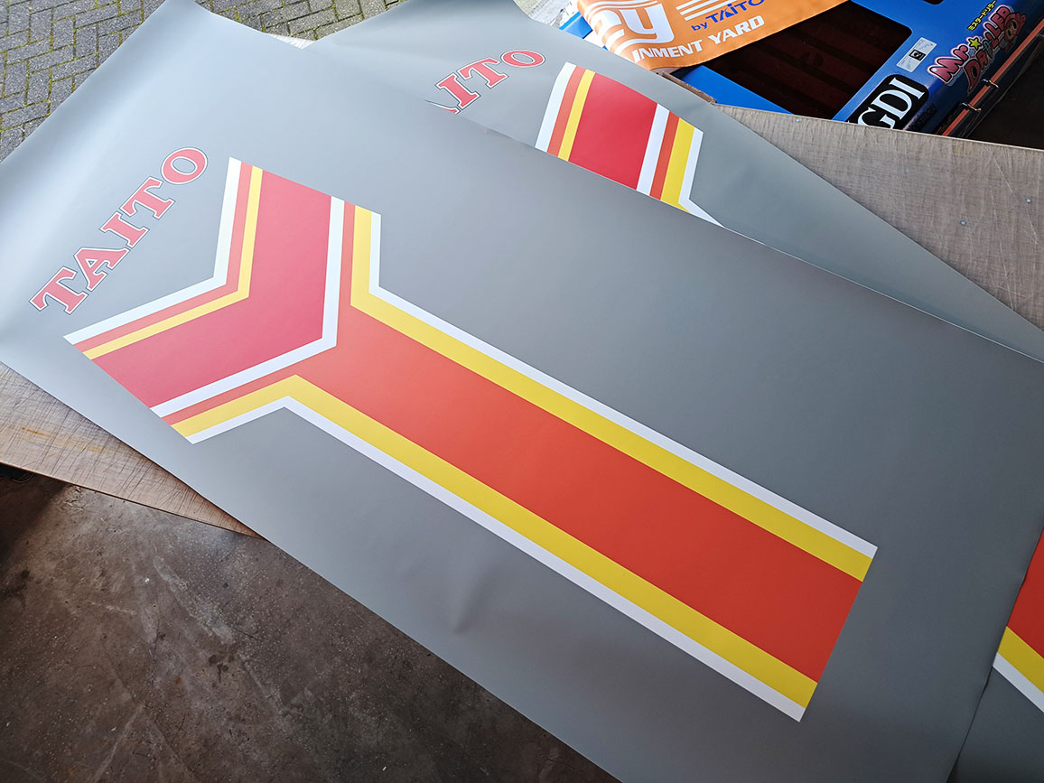 Double Dragon Taito Side Art (Red Orange Yellow) - Image 3