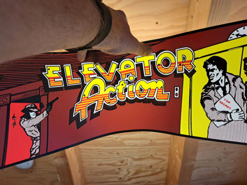 Alternative view of Elevator Action Marquee Translite
