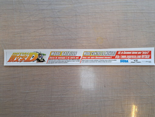 Initial D Bezel Instruction Sticker (French)