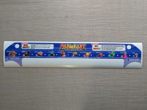 Mario Kart Arcade GP Monitor Bezel Sticker