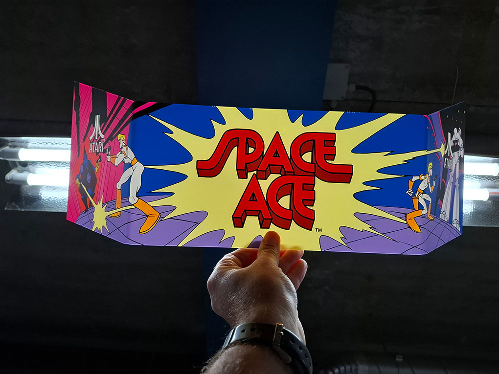 Space Ace Marquee - Arcade Art Repro