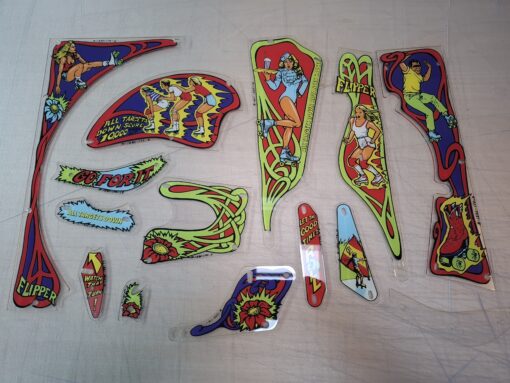 Skateball Pinball plastics set
