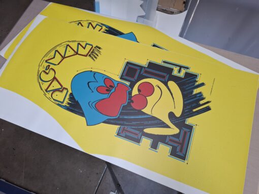 Pac-Man Side and Front Panel art