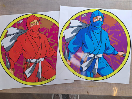The Ninja Warriors (Taito) Side Art