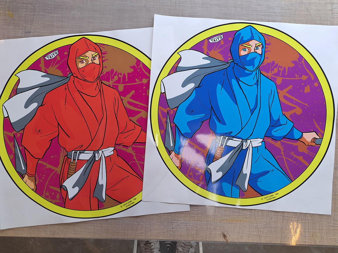 The Ninja Warriors (Taito) Side Art - Arcade Art Repro