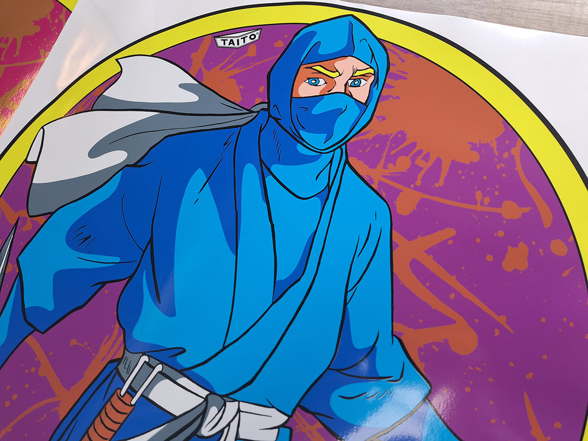 The Ninja Warriors (Taito) Side Art - Arcade Art Repro