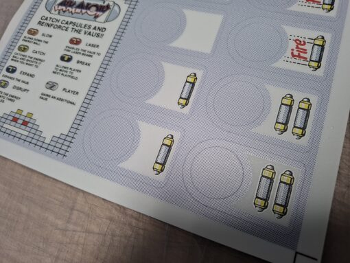 Alternative view of Arkanoid CPO decals