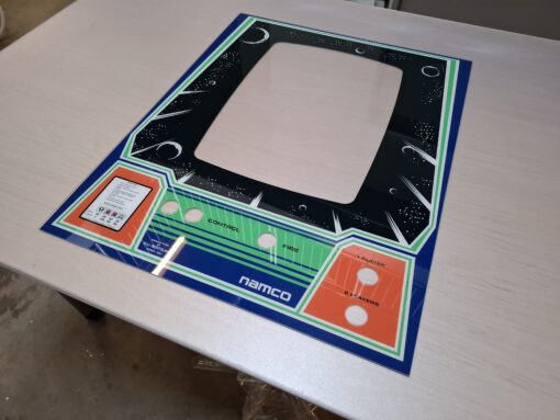 Alternative view of Galaxian bezel CPO (Namco)